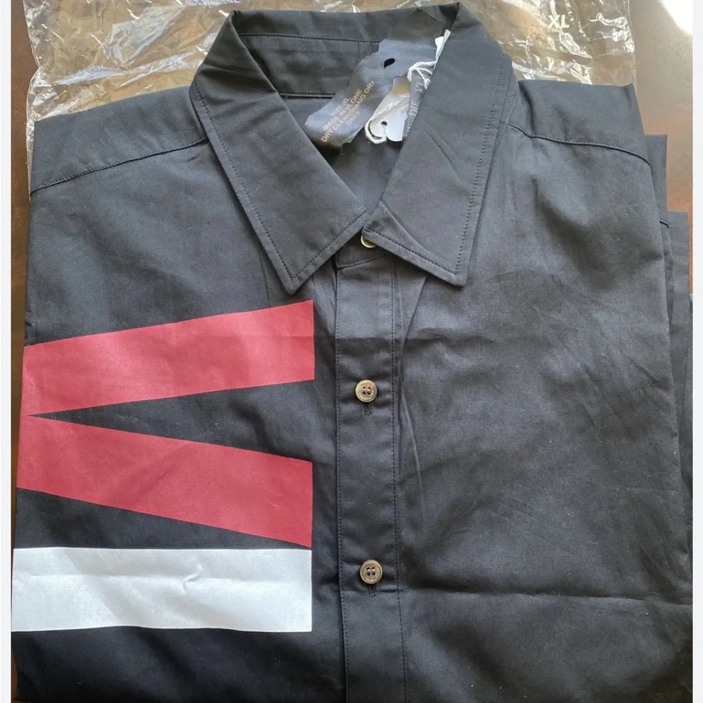Preowned Vlone Original Famous A$AP Rocky Raper Designed Dress Button Up . - Picture 3 of 13